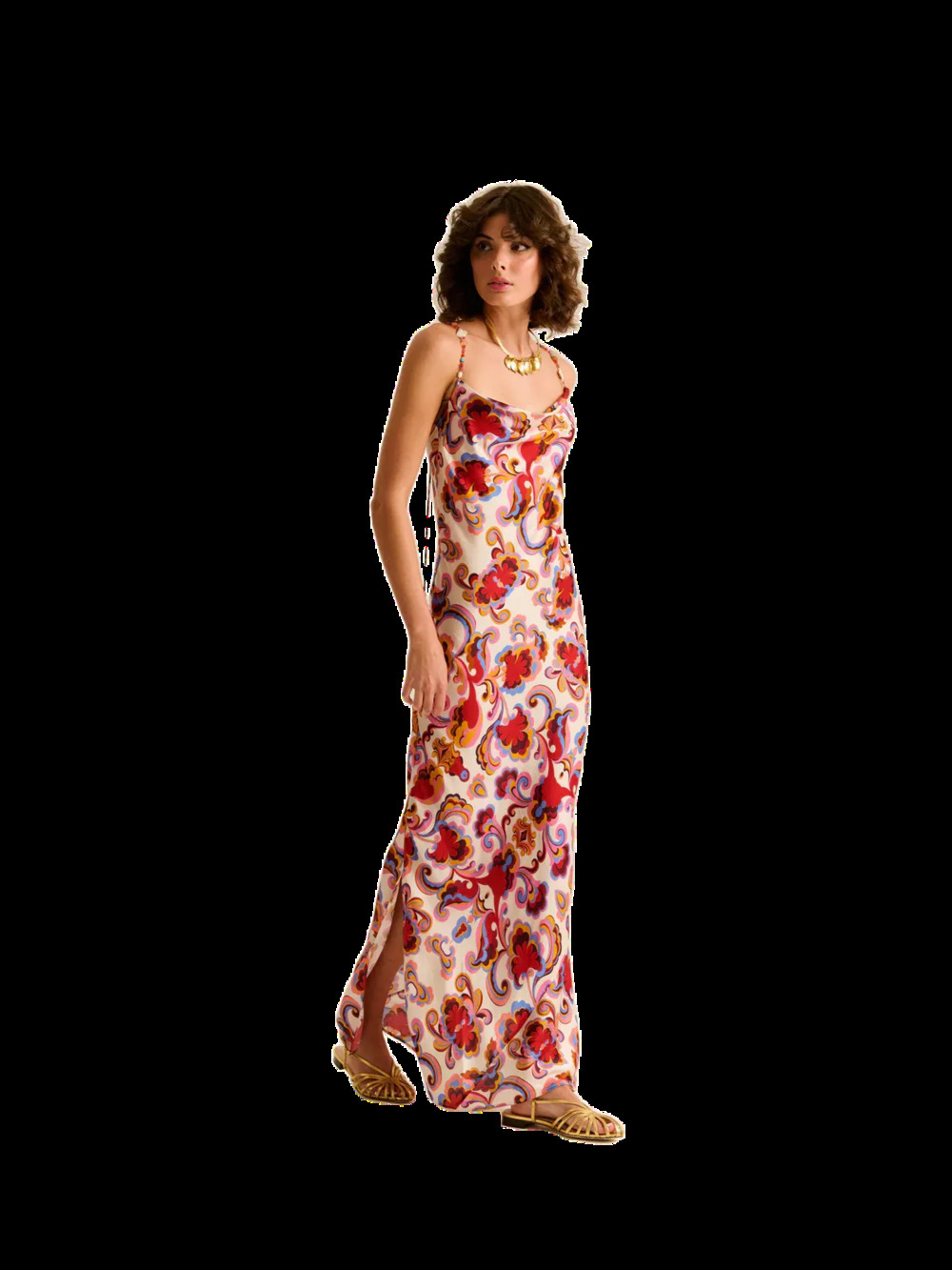 Slip Dress-Paisley Floral NWT S
